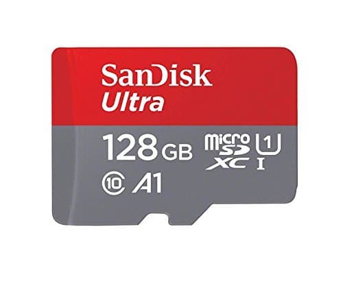 Electrónica SanDisk Ultra - Tarjeta de memoria microSDXC de 128 GB con adaptador