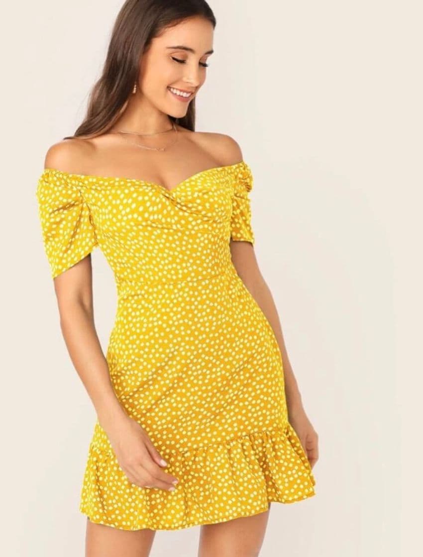 Fashion Vestido amarillo 