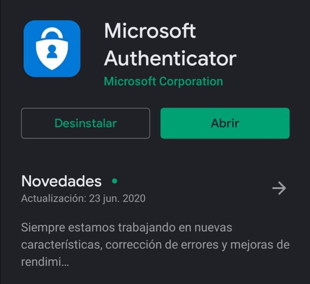 App Microsoft Authenticator 