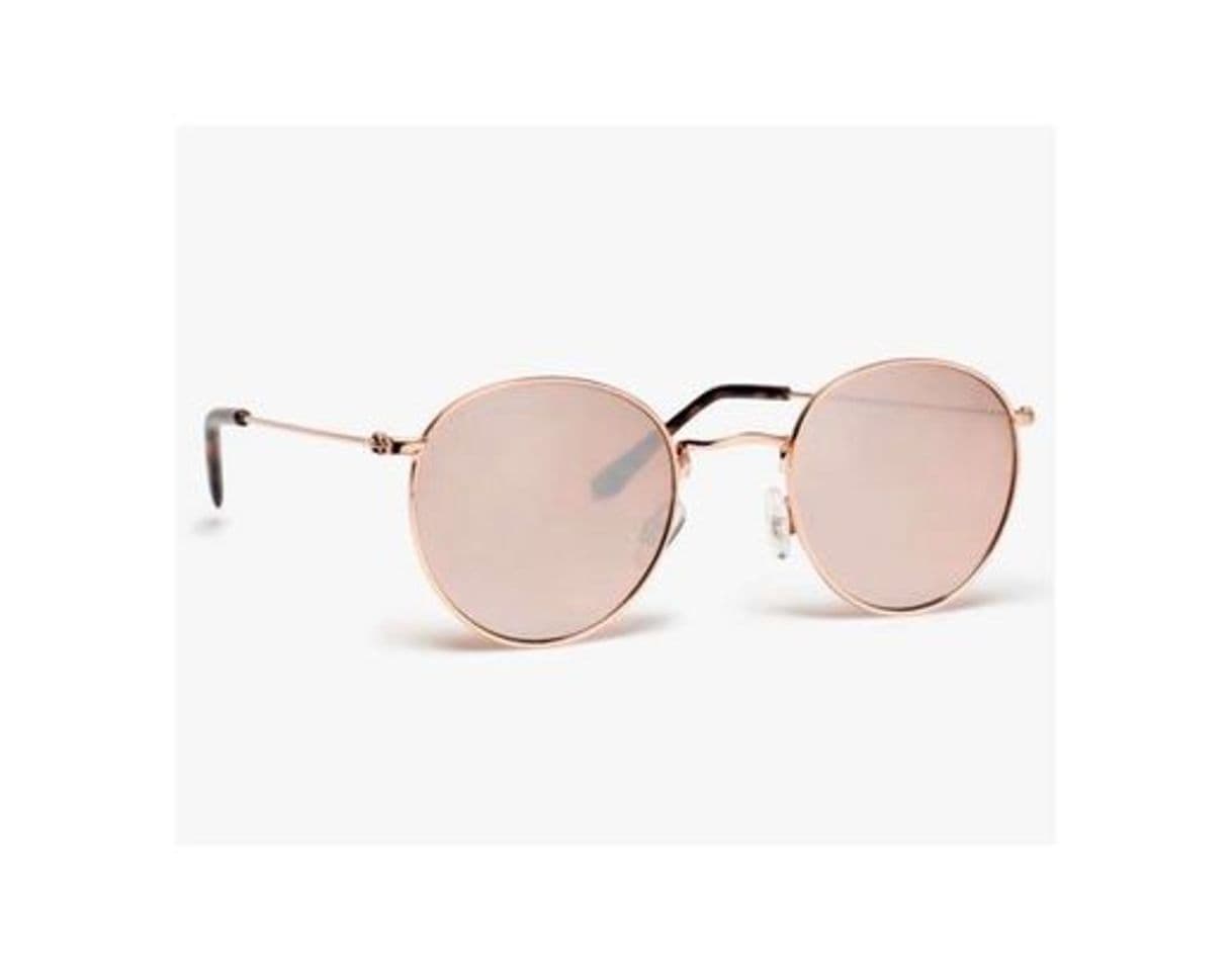 Moda Gafas de sol con lente espejo rosa