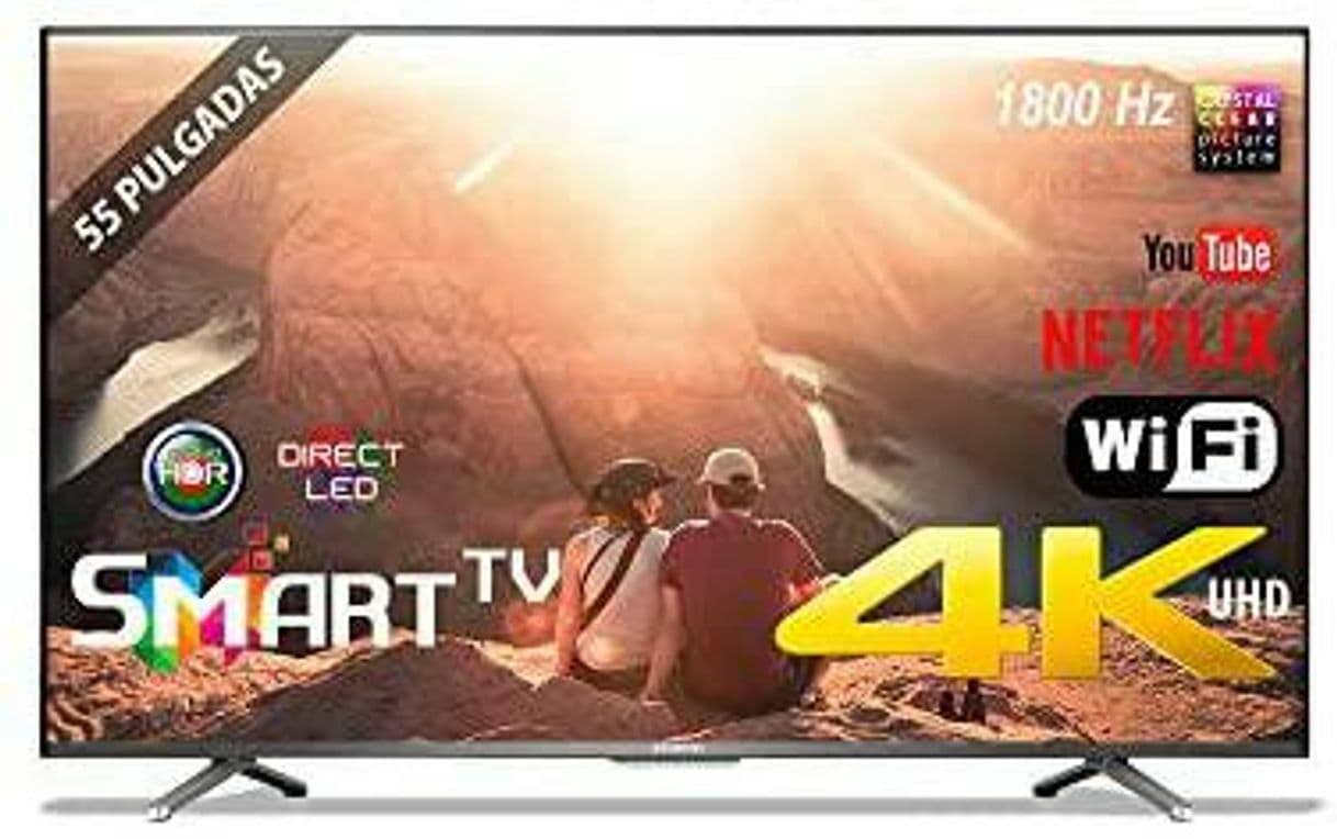 Moda TV LED 55" INFINITON 4K INTV-55 WiFi Smart TV 1800Hz HDR USB