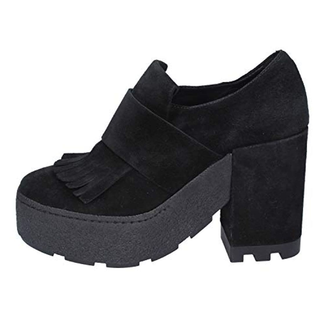 Moda VIC MATIE Botines Mujer Gamuza Negro 36 EU