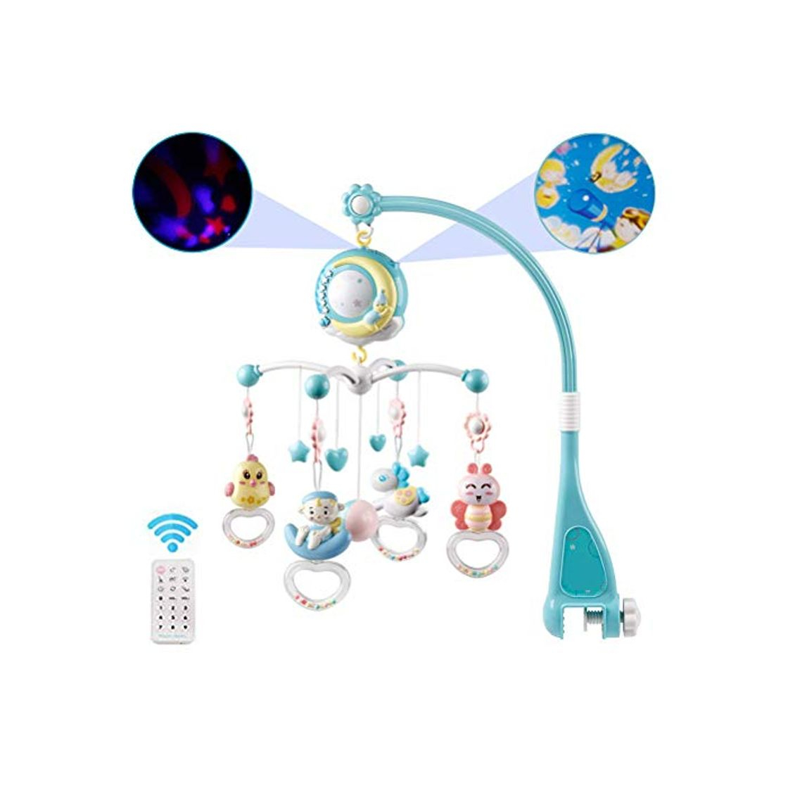 Product Pywee Mini Cuna móvil Musical Tudou Baby con música y Luces