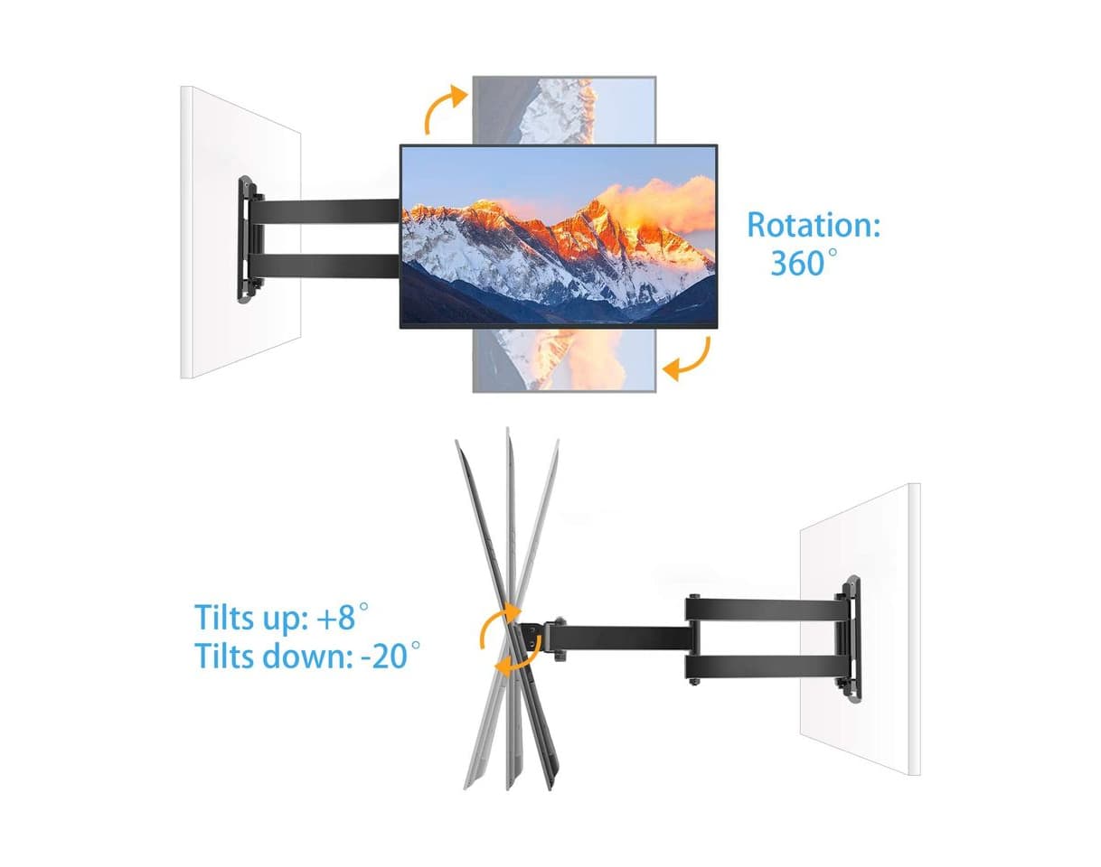 Product Soporte Universal de Pared para TV Giratorio, inclinable y rotatorio - Se