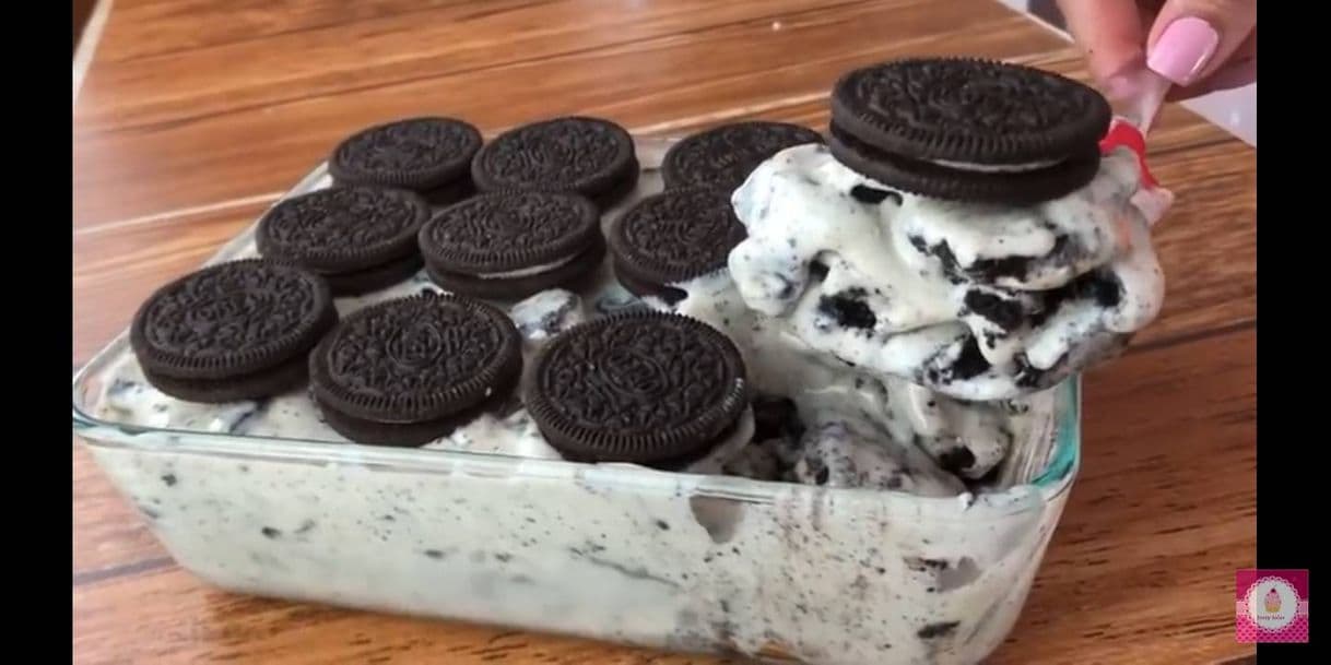 Moda Postre con galletas de Oreo 🍨