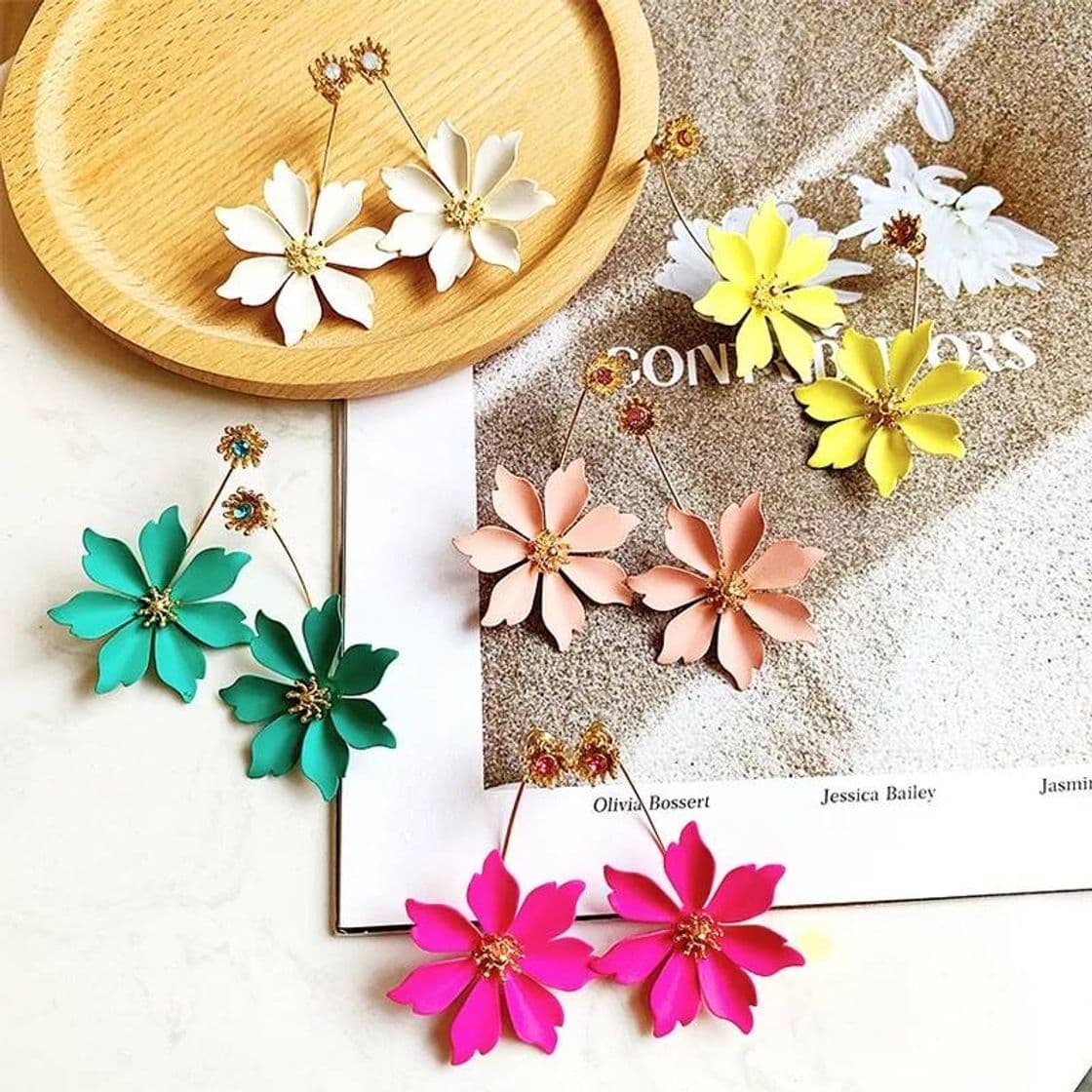 Fashion Aretes coreanos de flores