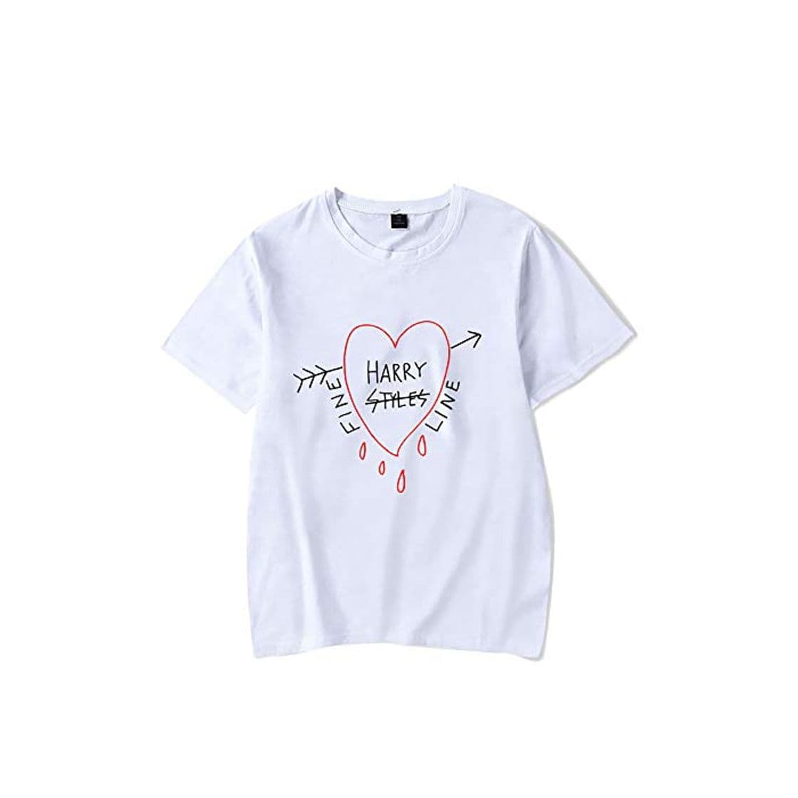 Moda Hip Hop Harry Styles Línea Fina Camiseta del Amor en gráfico Camiseta