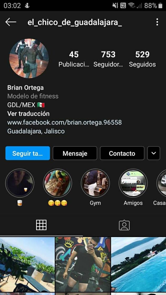 Fashion Perfil de instagram