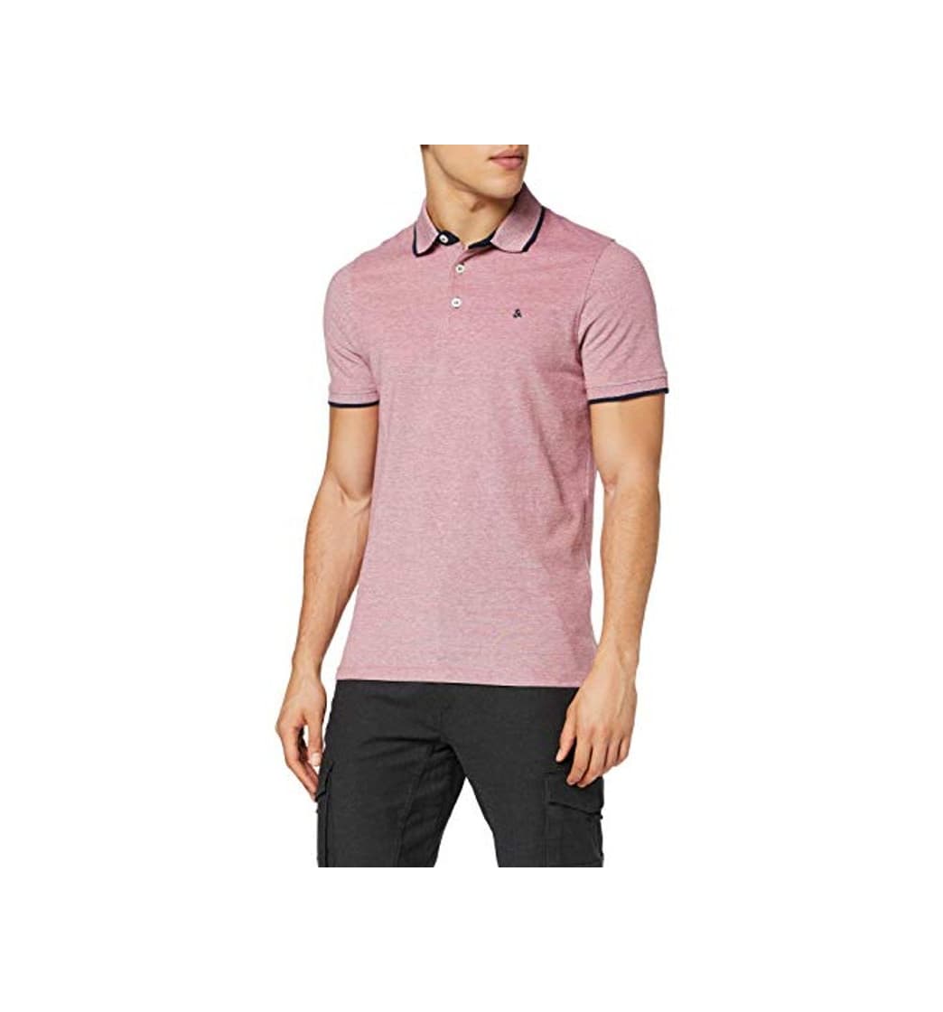 Moda JACK & JONES Jjepaulos Polo SS Noos, Rojo