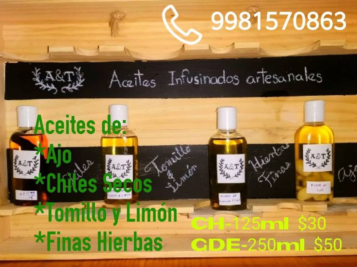 Moda 
Aceites Infusionados Artesanales