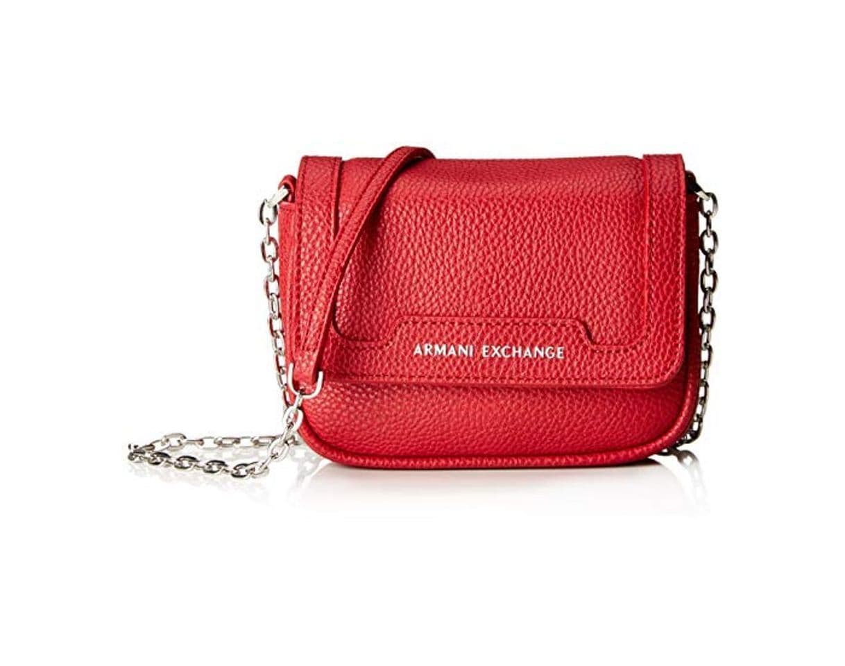 Fashion Armani Exchange - Small Crossbody Bag, Bolsos bandolera Mujer, Rojo