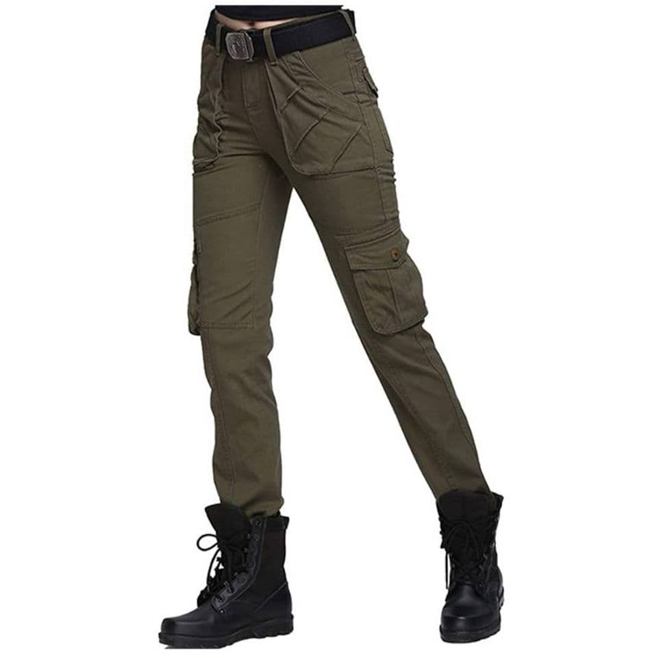 Moda Xinsy pantalones múltiples bolsillos estilo militar