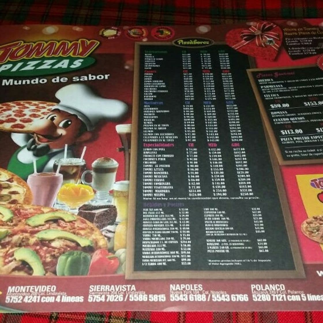 Restaurantes Tommy Pizzas