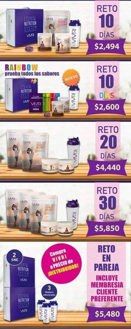 Moda VIVRI 💜 SISTEMA DE NUTRICION  ESENCIAL