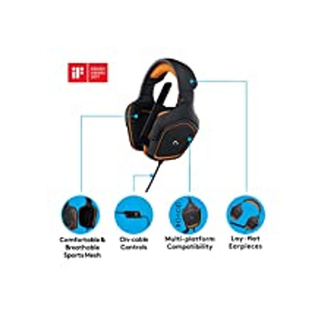 Electronic Logitech G231 Prodigy - Auriculares para Gaming estéreo