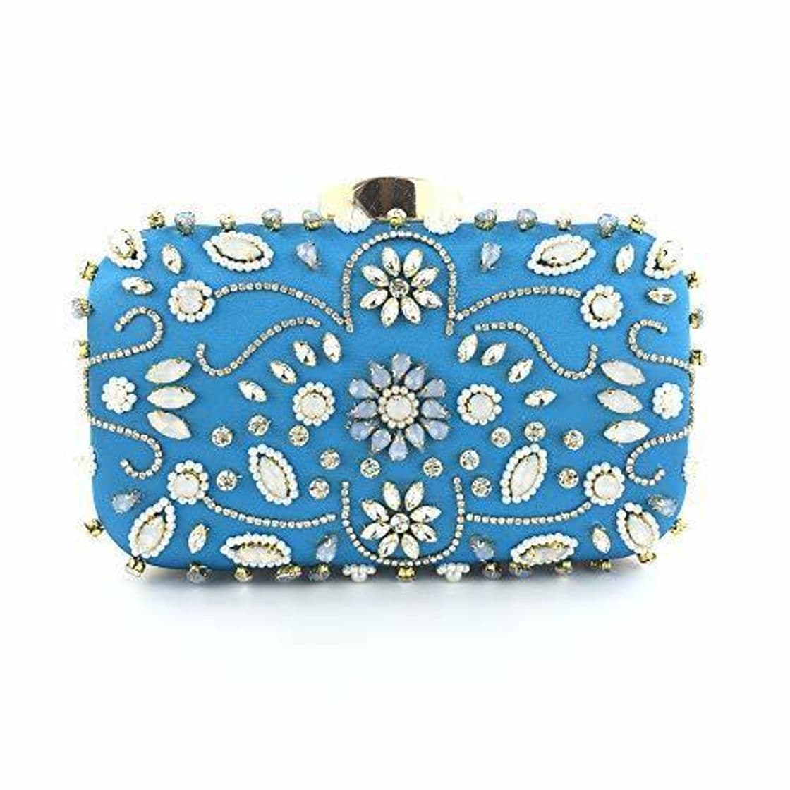 Producto baihua Rhinestone Dinner Bag Bolso De Hombro De Embrague De Novia Azul