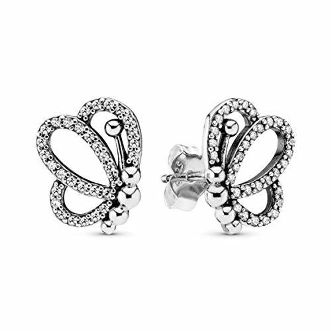 Product Pandora Pendientes de botón Mujer plata