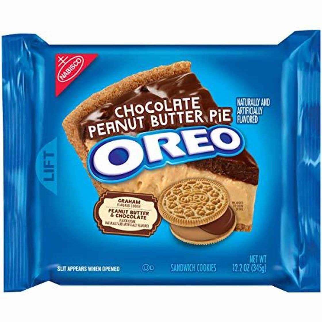 Producto Oreo Chocolate Peanut Butter Pie Sandwich Cookies, 12.2oz