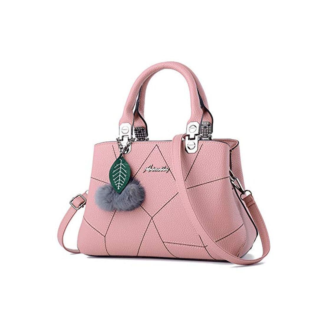 Moda GD Bolso de Hombro para Mujer Bolso de Mujer Diagonal con Estampado de Moda Dulce Rosa Claro