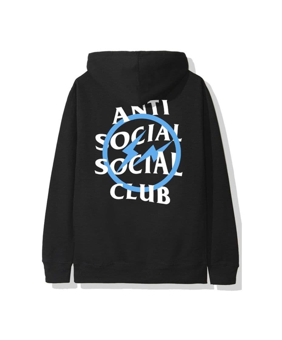 Product Anti social social club x fragment blue bolt Hoodie black