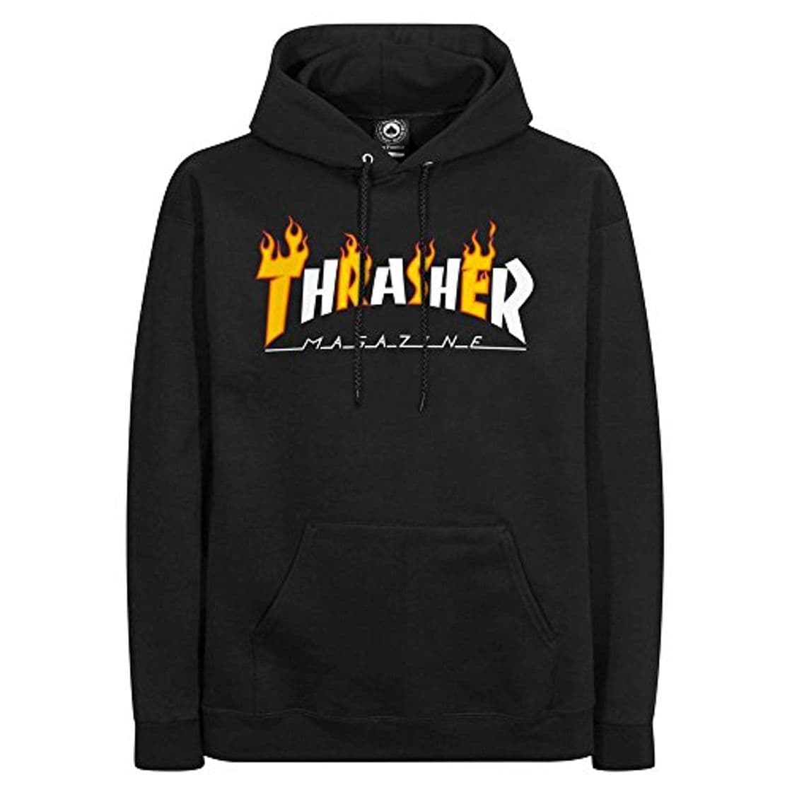 Moda THRASHER SUDADERA Flame Magazine Black SUDADERA