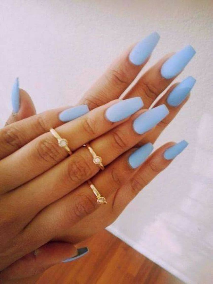 Moda Unhas azuis