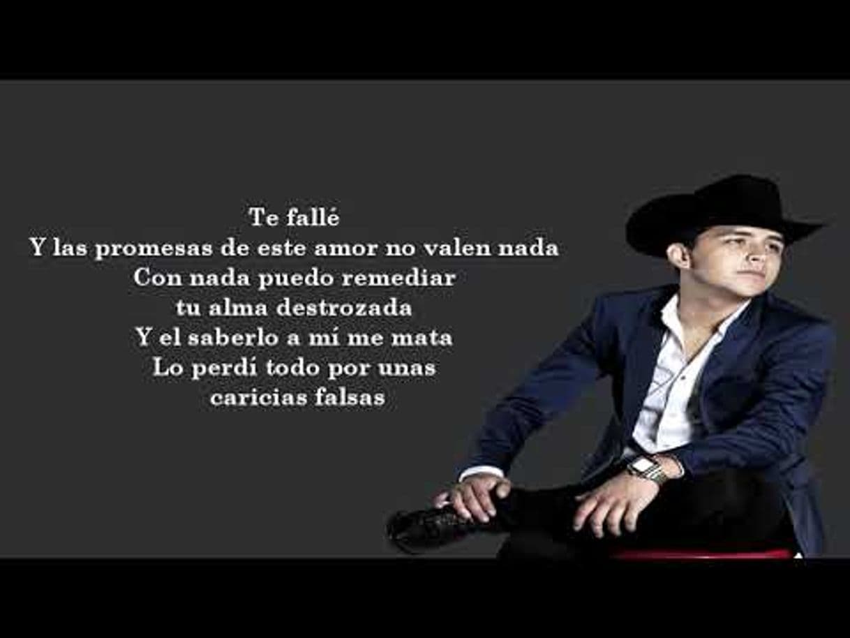 Canción Te Fallé