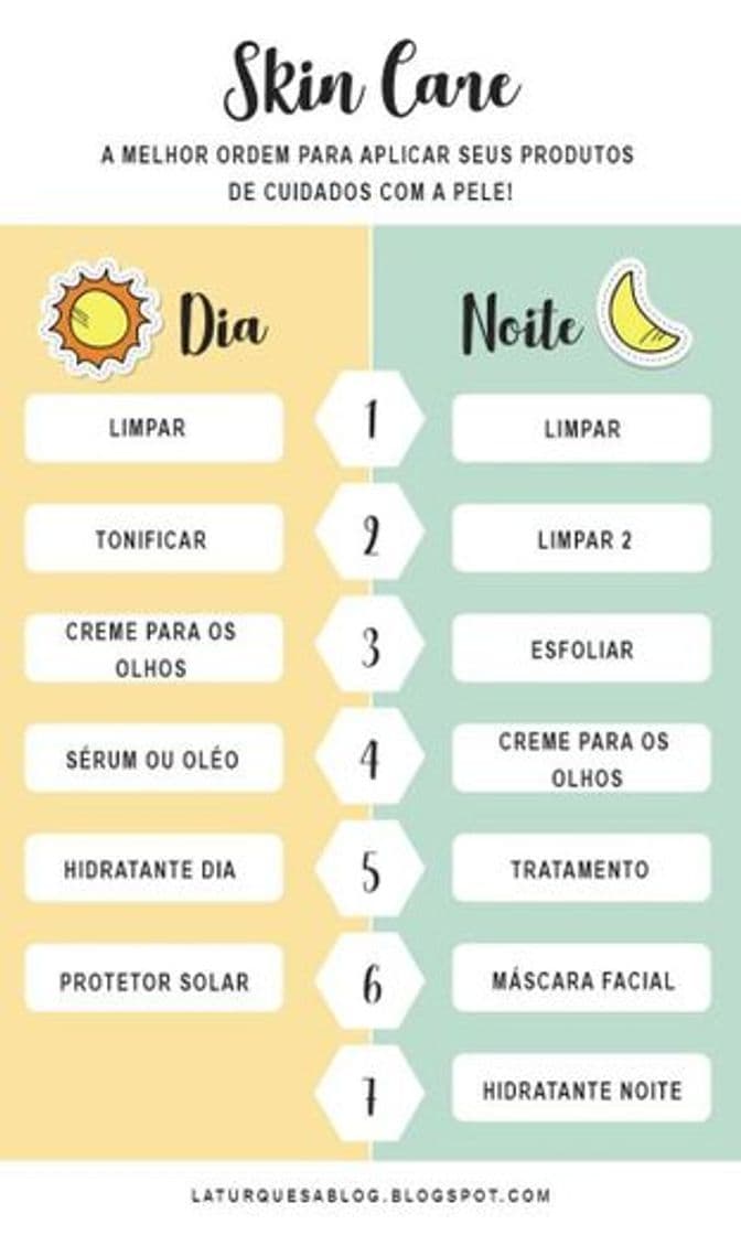 Moda Melhor ordem do produtos para cuidado da sua pele