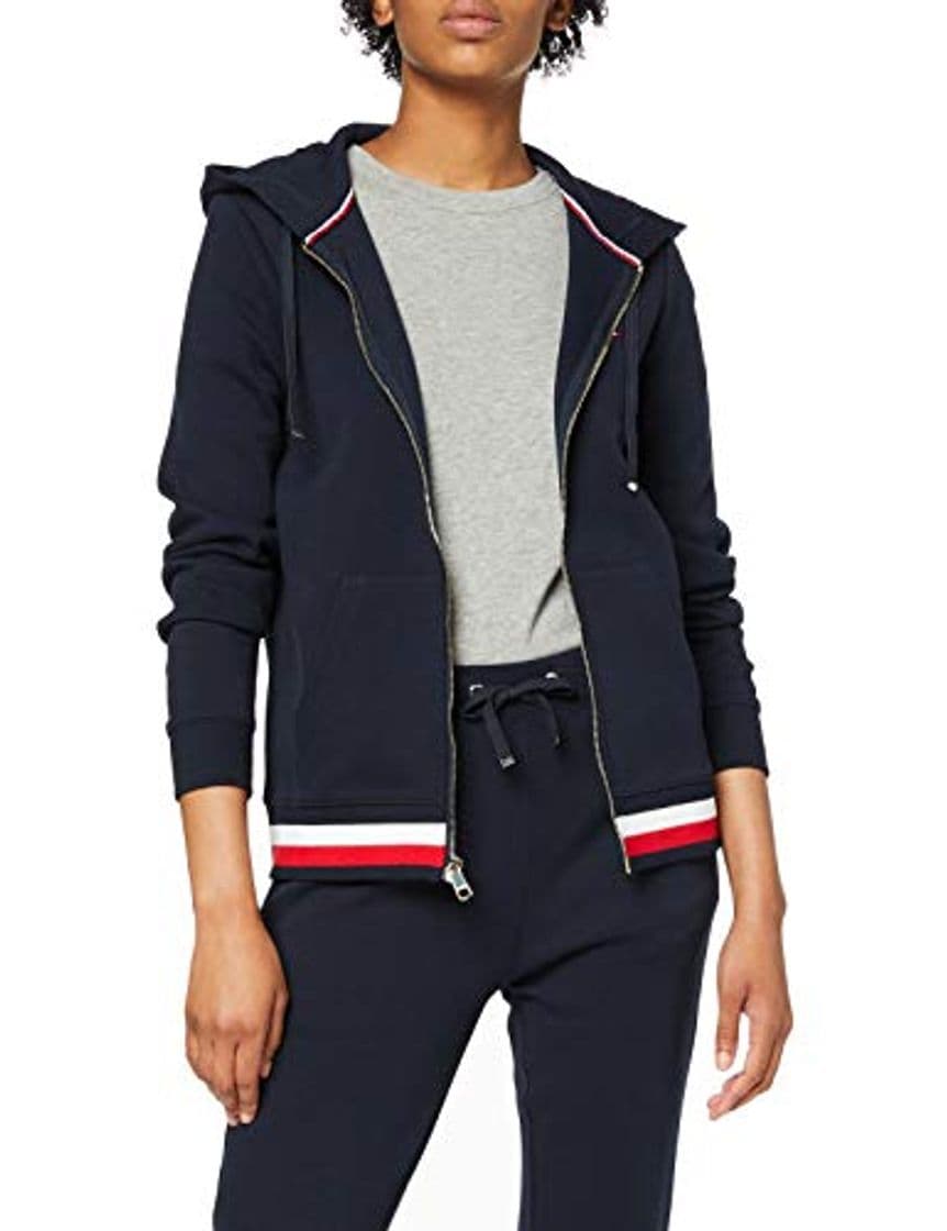 Moda Tommy Hilfiger Heritage Zip-Through Hoodie Capucha, Azul