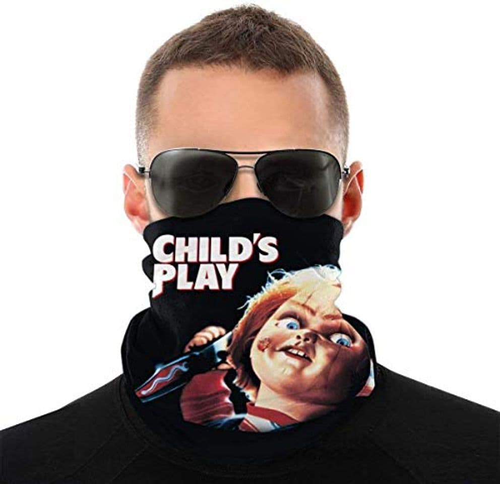 Moda XHAJSXD Chucky Child'S Play Face Mask Scarf Microfiber Neck Warmer for Unisex Balaclava One Size