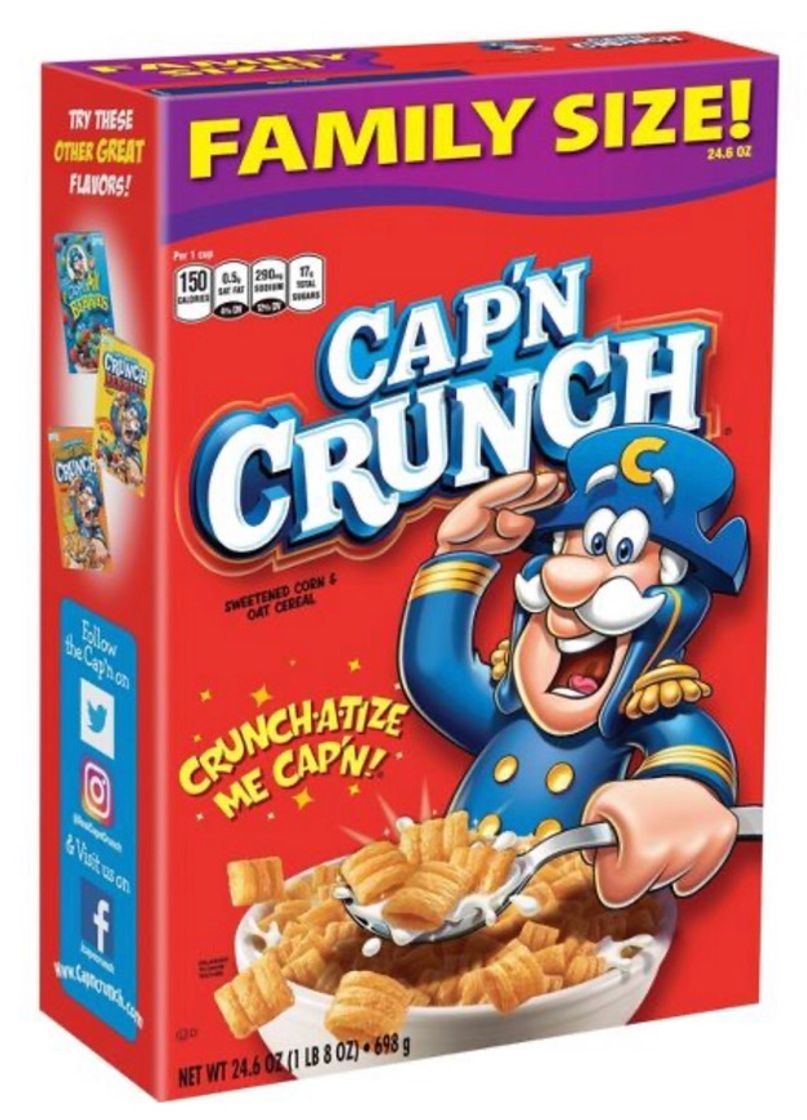 Moda Cereal Capitán Crunch