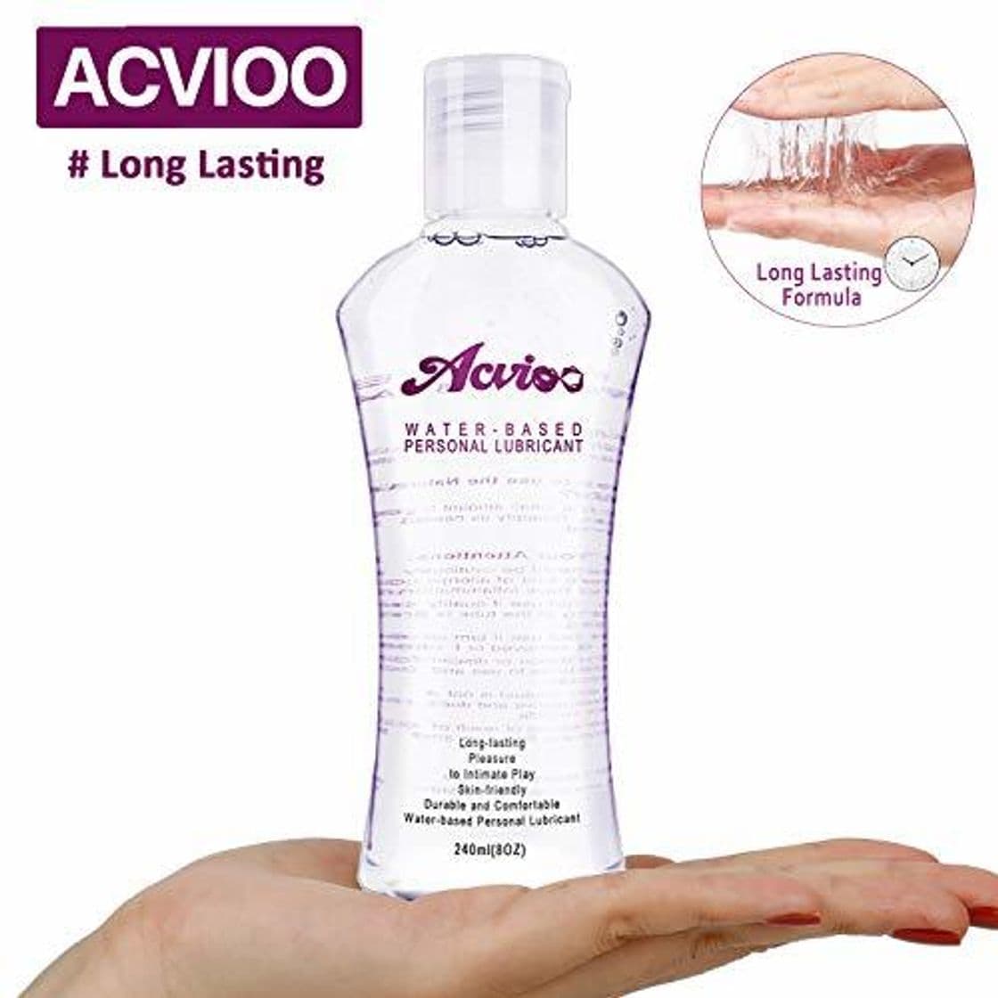 Place ACVIOO Gel Lubricante Anal Íntimo a Base de Agua Lubricantes Sexuales Natural