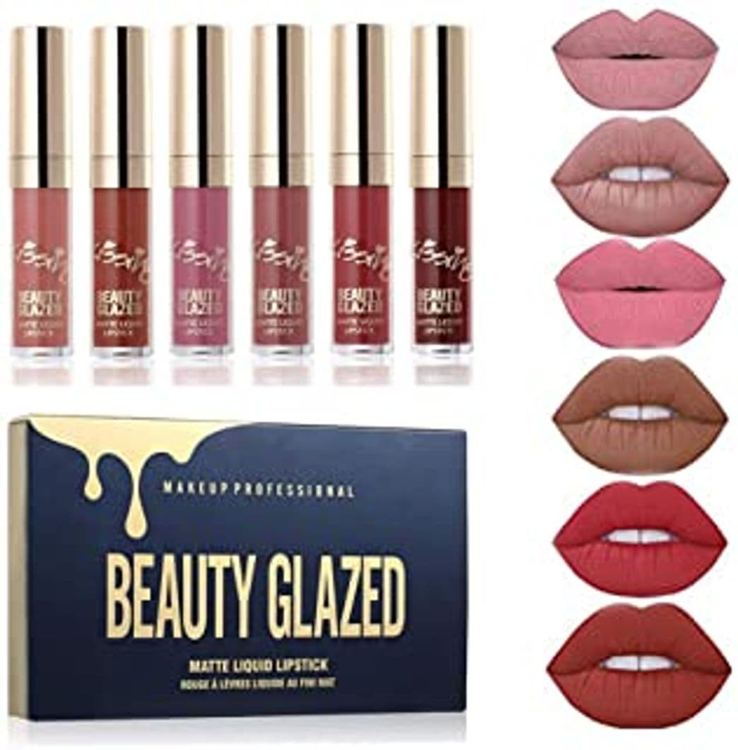 Belleza whobabe huda16 Lippenstift Juego 16 Matte brillo de labios Colores 16