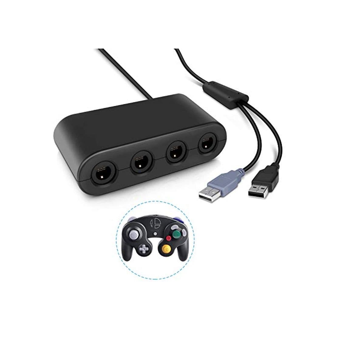 Electronic Gamecube Controller Adapter, Keten Super Smash Bros de Control de Gamecube Adaptador