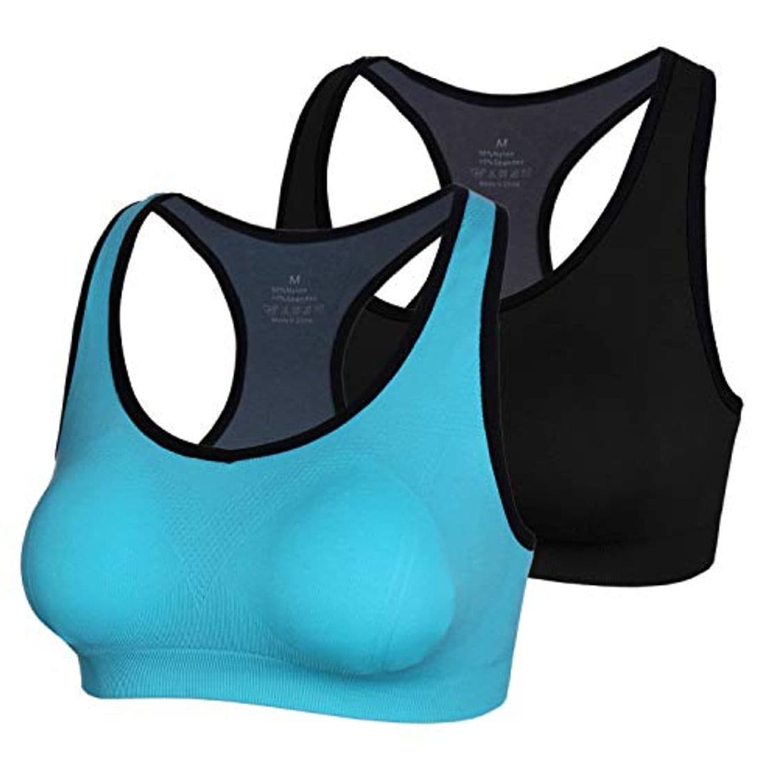 Fashion Aibrou Sujetador Deportivo Mujer Push Up