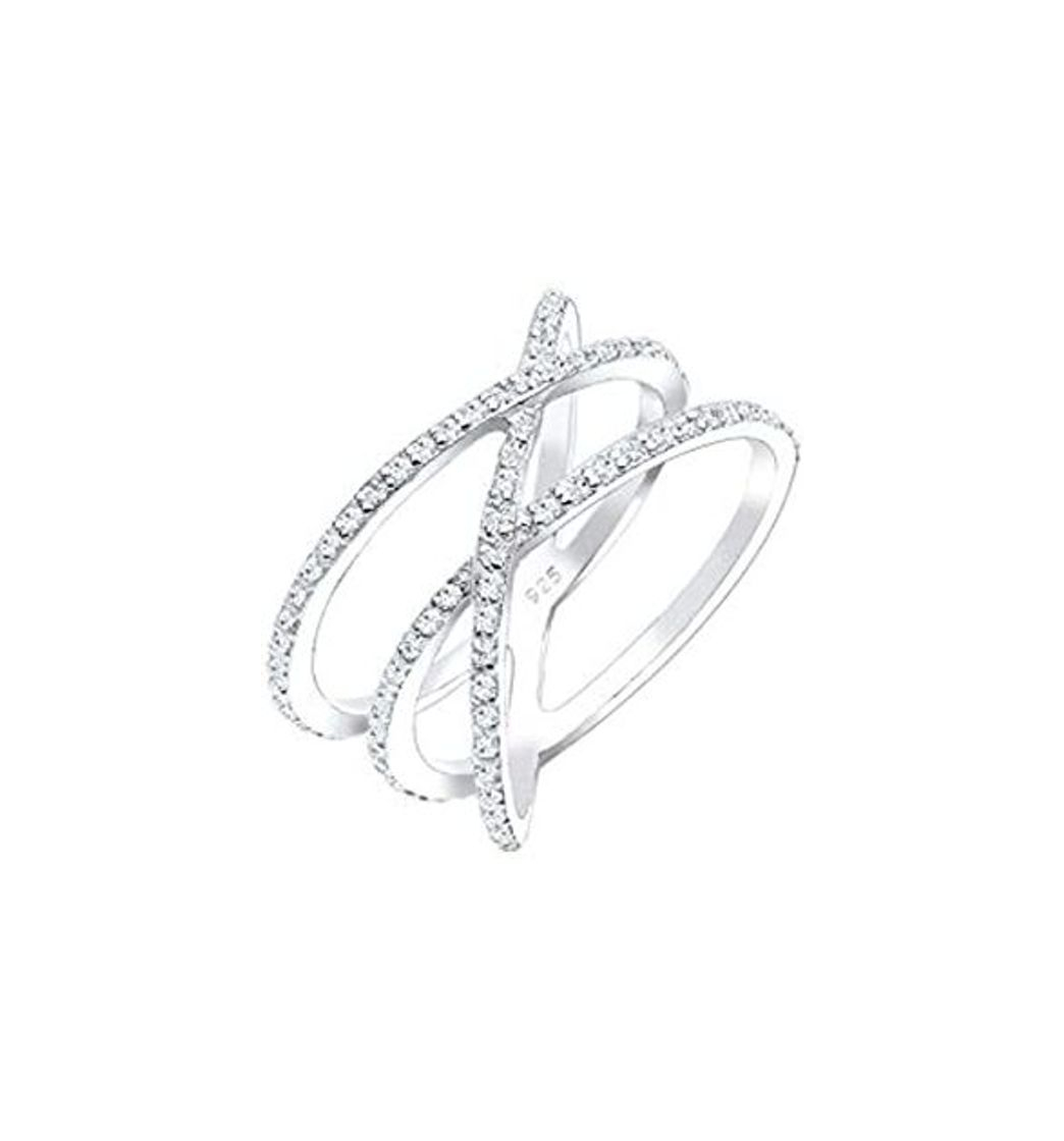 Product Elli Anillos para damas en forma de olas marinas en plata esterlina de ley 925