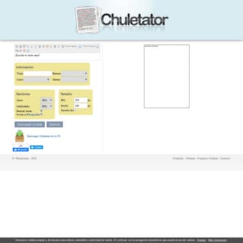 Fashion Chuletator | Crea tus chuletas online