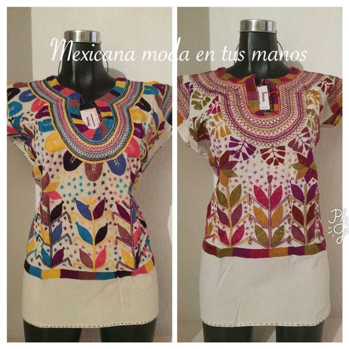 Fashion Hermosa blusa bordada a mano