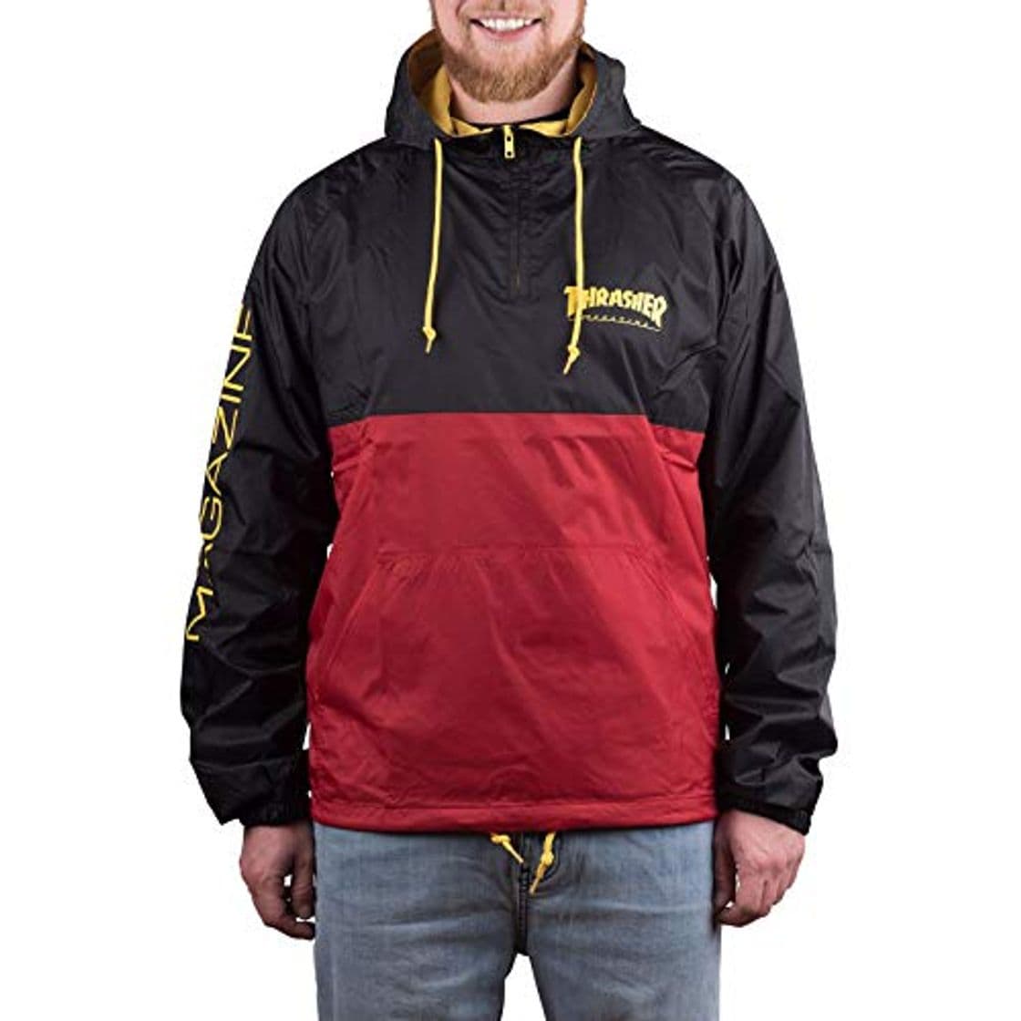 Producto THRASHER Chaqueta mag Logo Anorak Negro-Rojo