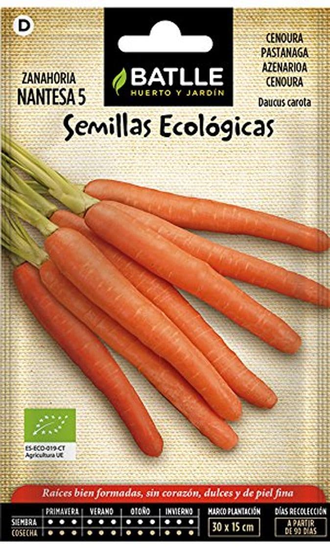 Producto Semillas Ecológicas Hortícolas