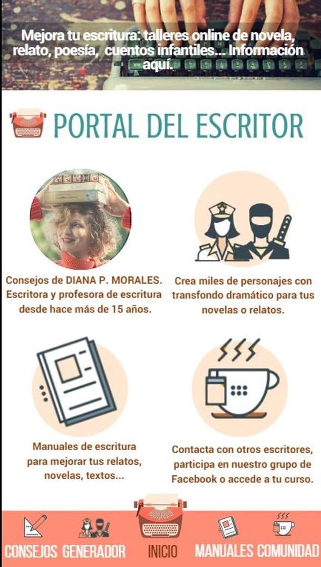 App Portal del escritor