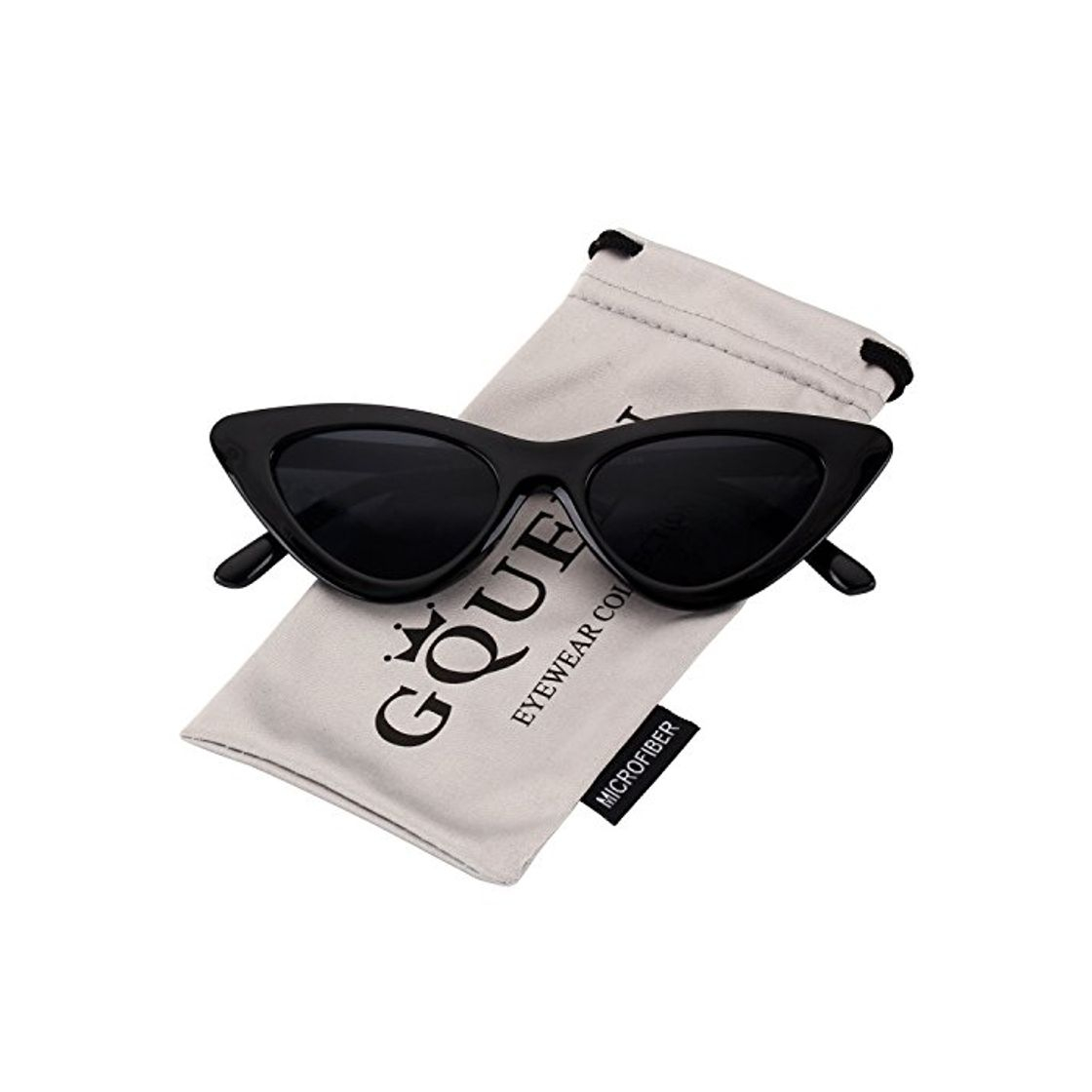 Fashion GQUEEN Gafas Vintage Clout Lentes de sol tipo ojo de gato Estilo