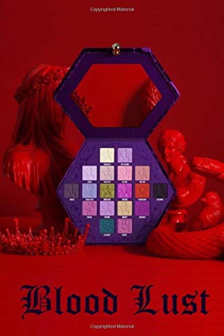 Product Jeffree Star Blood Lust Palette blank college ruled notebook for fans, drama