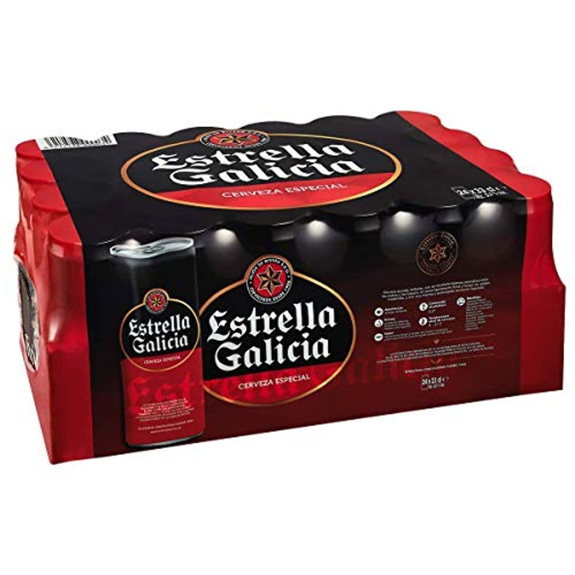 Product Estrella Galicia Cerveza - Paquete de 24 x 330 ml - Total