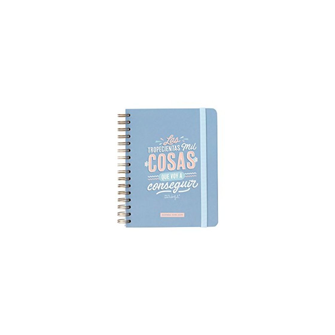 Product Mr. Wonderful Agenda Clásica, Azul, Medidas