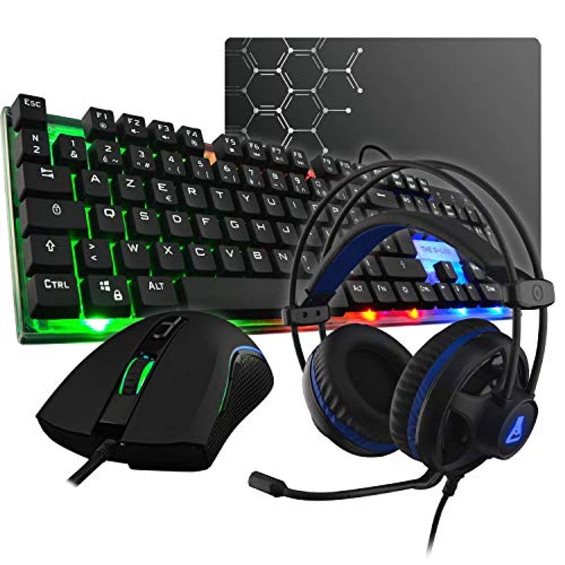 Product The G-Lab Combo Gallium E-Pack Gaming 4 en 1 - Teclado Gaming