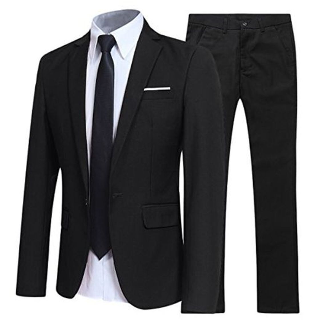 Moda Allthemen - Traje - para Hombre Negro Negro