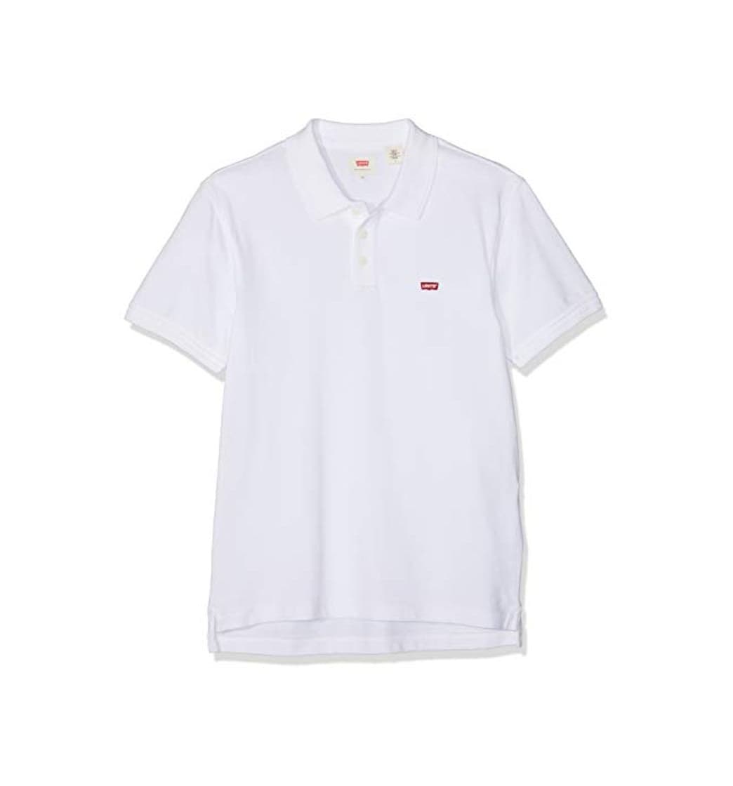 Fashion Levi's Housemark Polo, Camiseta para Hombre, Blanco