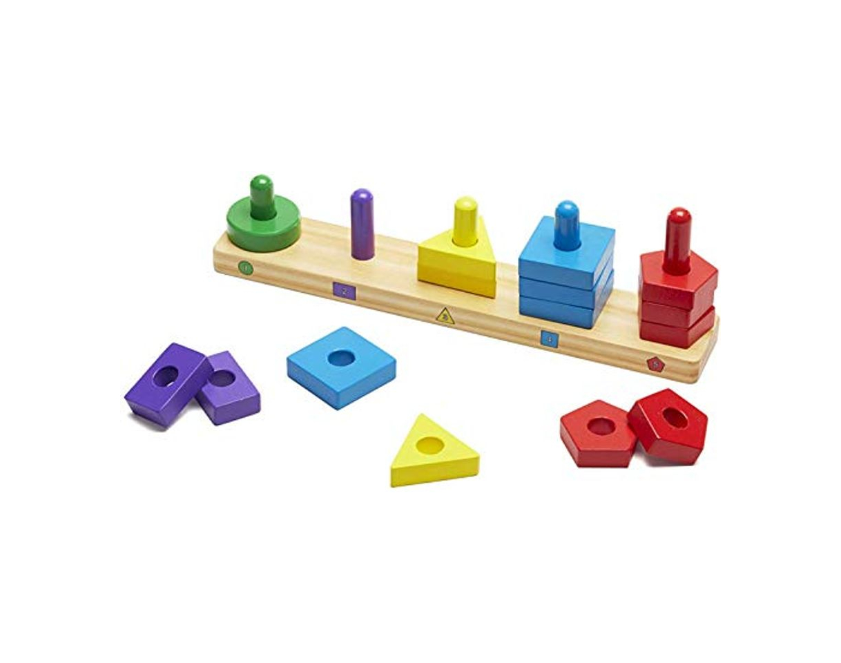 Product Melissa & Doug- Stack & Sort Board Tablero para Apilar y Clasificar,