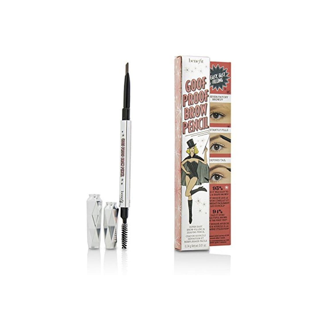 Beauty Benefit – Goof Proof Brow Pencil – # 3 (Medium) 0.34 G/0.01oz